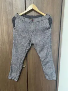 PSYCHO BUNNYグレー系チェック XL スラックス