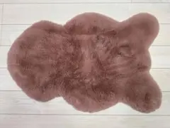 モンシャトー フェイクファー ラグ 60 x 99 cm ピンク