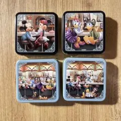 【貴重】ディズニーストア 缶 四角 スクエア ミッキー ミニー ドナルド 空き缶