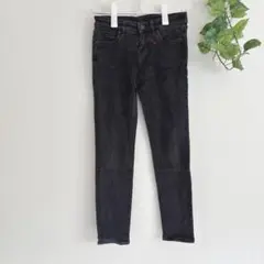 ユニクロレディース　スキニーデニム ブラック　 ウエスト61