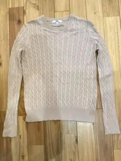 ケーブルニット 長袖