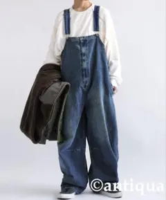 antiqua バルーンデニムサロペット オーバーオール　メンズLレディースLL
