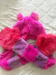 チェシャ猫 マフラーキャップ ファンキャップ