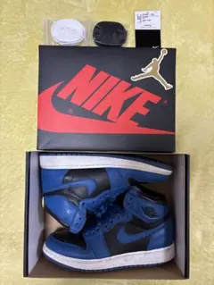 エアジョーダン 1 レトロ　High OG GS 青　黒　23.5cm