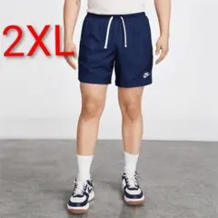 ナイキ メンズ ウーブン ハーフ ショート パンツ ネイビー 2XL