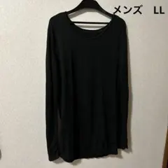 ヒートテック　メンズ　長袖T 黒　　LL