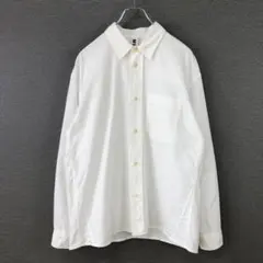 極美品　マーガレットハウエル　MHL. 丸襟　ロングスリーブシャツ　ホワイト　M 2025年最新】マーガレットハウエル シャツの人気アイテム - メルカリ