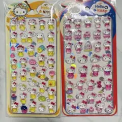 ハローキティーボンボンドロップシール　ぷくぷくシール2枚