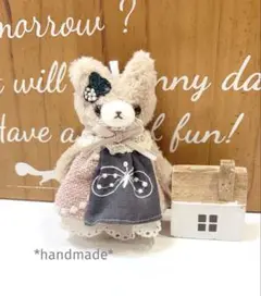 モフモフ子ねこちゃんぬいぐるみチャーム ハンドメイド 169