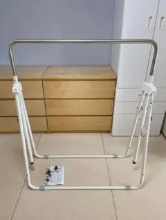 鉄棒　室内　オフホワイト 折り畳み　ミズタニ　ステンレス