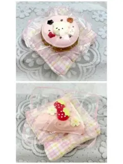いちごケーキ＆ピンククリームサンド スクイーズ 2点セット