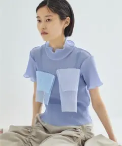 kotohayokosawa 別注 シアーショートスリーブトップス/ハイネックのサムネイル