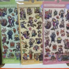 ズートピアボンボン水シール2 シートセット 3セット