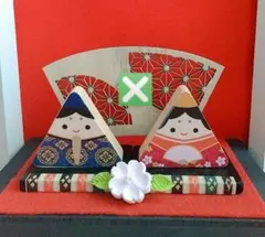 木製 三角形 お雛様 お内裏様 ひな祭り 桜 ひし餅 屏風 ナチュラルキッチン