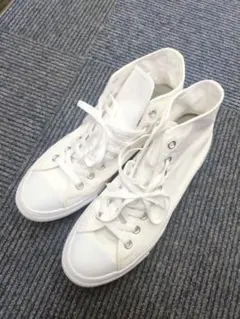 ホワイト　コンバース　スニーカー　ハイカット　26 白　メンズ　レディース