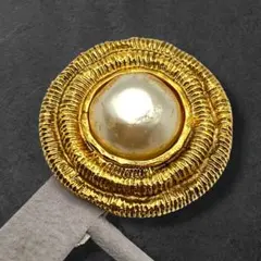 CHANEL シャネル 片耳 イヤリング パール ゴールド 952