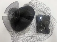 ヘッドドレス レース手袋 ブラック セット