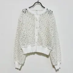 美品 IENA フラワーレースカーディガン デイジー　大人気完売のサムネイル