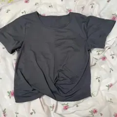 【値下げしました❗️】ヨガウェア ウエストクロス グレー M