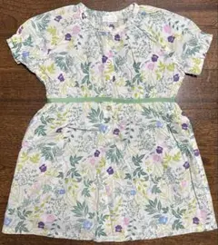 コンビミニ 花柄 半袖ワンピース 100cm used