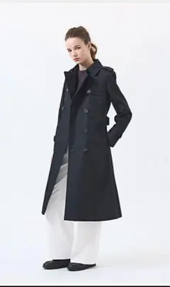 m*★様 マッキントッシュトッシュフィロソフィー　ネイビー トレンチコート 36