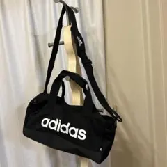 美品アディダス　ミニボストンバック　スポーツジムショルダーバッグ　ハンドバッグ