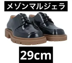 未使用級✨メゾンマルジェラ　スクエアトゥ　コンバットブーツ　レザー　厚底　黒 コンバットブーツ ミリタリーブーツ 厚底 黒 | グラベラ(glabella