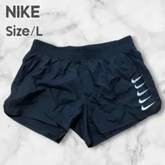 NIKE ナイキ ランニングパンツ ショートパンツ L 黒 5連スウッシュ