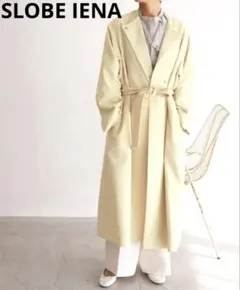 【極美品】SLOBE IENA スローブイエナ 強撚OXオーバーコート イエローのサムネイル