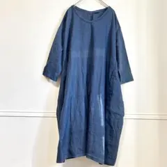 45R リネンワンピース 45R/フォーティファイブアール(45rpm) リネンギャザーチュニック