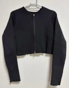美品❤️ GRLリブ編み長袖トップス ブラック　フリーサイズ