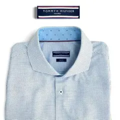 TOMMY HILFIGER カッタウェイ ドット柄 シャツ トミーヒルフィガー