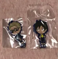 ハイキュー　ラバスト　ラバーストラップ　月島 蛍　山口 忠