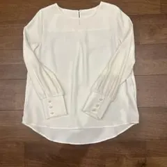 BARNEYS NEW YORK ホワイト長袖ブラウスのサムネイル