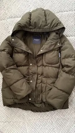 GYMPHLEX ジムフレックス フード付きダウンジャケット 12 カーキ色