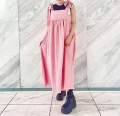 merry jenny ピンク ワンピース フリル×袖デザイン