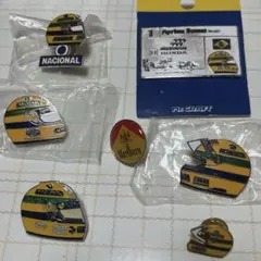 アイルトンセナ三冠ピンバッジ、プラス、ナイジェルマンセルチャンピオンピンバッジ❣️ アイルトンセナ三冠ピンバッジ、プラス、ナイジェルマンセル