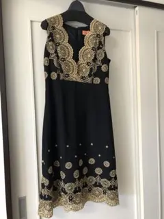 sunauna ノースリーブ刺繍ワンピース　38