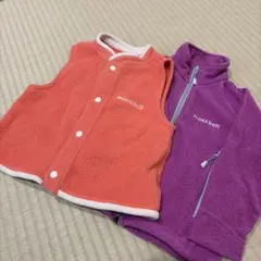 【mont-bell】ベビー 90サイズ ベスト ジャケット セット アウター