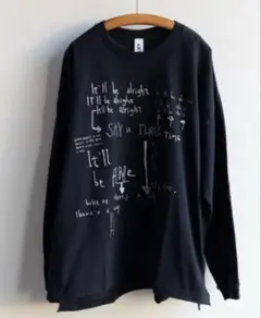 ナンバーナイン ハンドペイント ポケット ロンT ブラック XL 新品未 