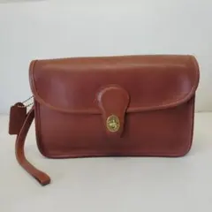 COACH オールドコーチ レザー クラッチバッグ ブラウン 9933のサムネイル
