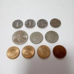 美品 中国（中華人民共和国）台湾（中華民国）硬貨11枚セットのサムネイル