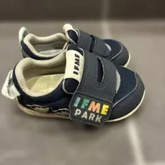 【即日発送】IFME ベビーシューズ 13.5cm ネイビー 恐竜柄