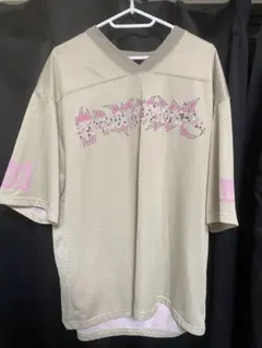 平本蓮　HRD メッシュＴシャツ　ベージュ　Lサイズ