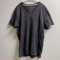 アメリカンイーグル Ｔシャツ Vネック 半袖 無地 M黒 綿 カジュアルのサムネイル