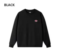 ダントン　クルーネック　薄手　トレーナー ロンT 男女兼用　ブラック　Lサイズ