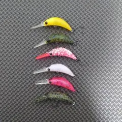 【オリカラ5点セット】　新品　アンフェア　つぶあん　クランク　トラウト　ルアー オリカラ5点セット】 新品 アンフェア つぶあん クランク