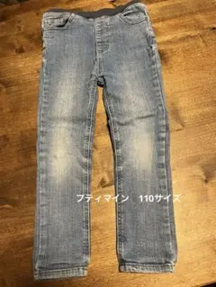 petit main 110サイズ　デニムブルー