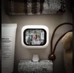 タッチパネル液晶オリジナル写真表示可能!! ワイヤレスイヤホン ホワイト