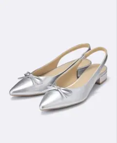 新品未使用 GUリボンバックベルトパンプス